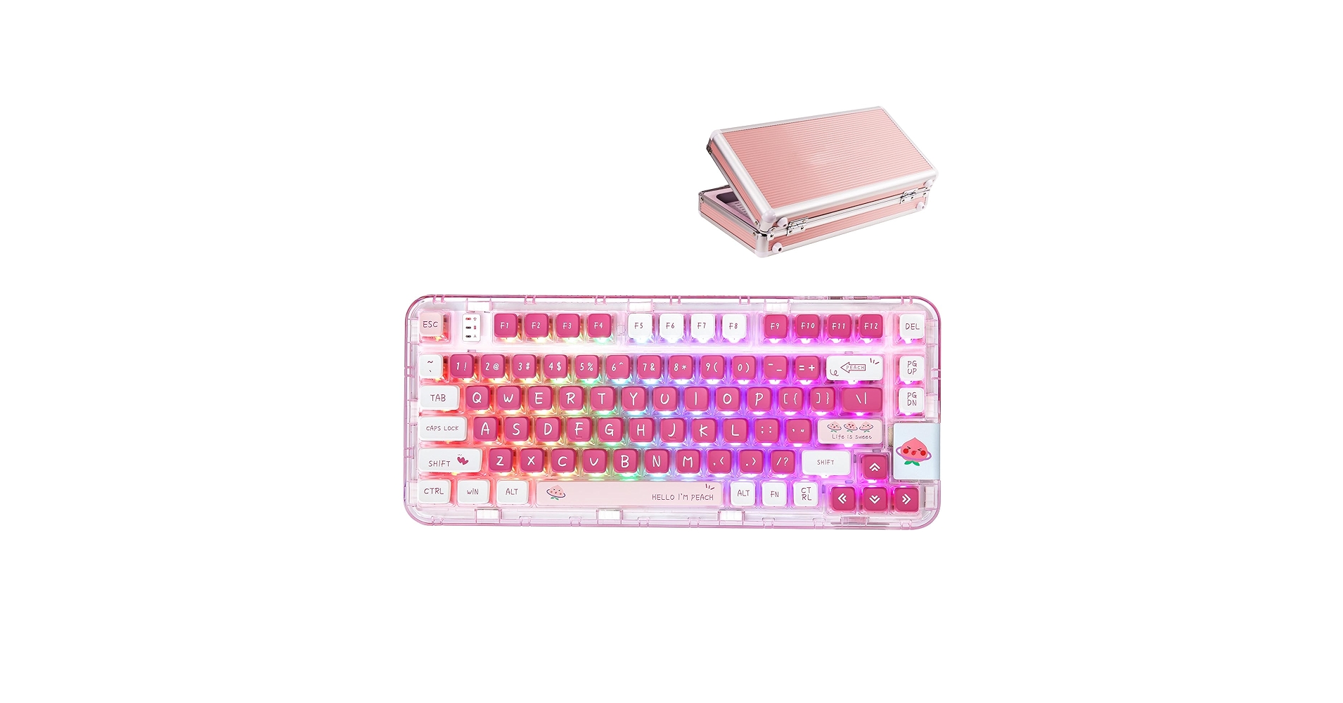 キーコ Amazon | YUNZII CK75 無線 ホットスワップメカニカルキーボード
